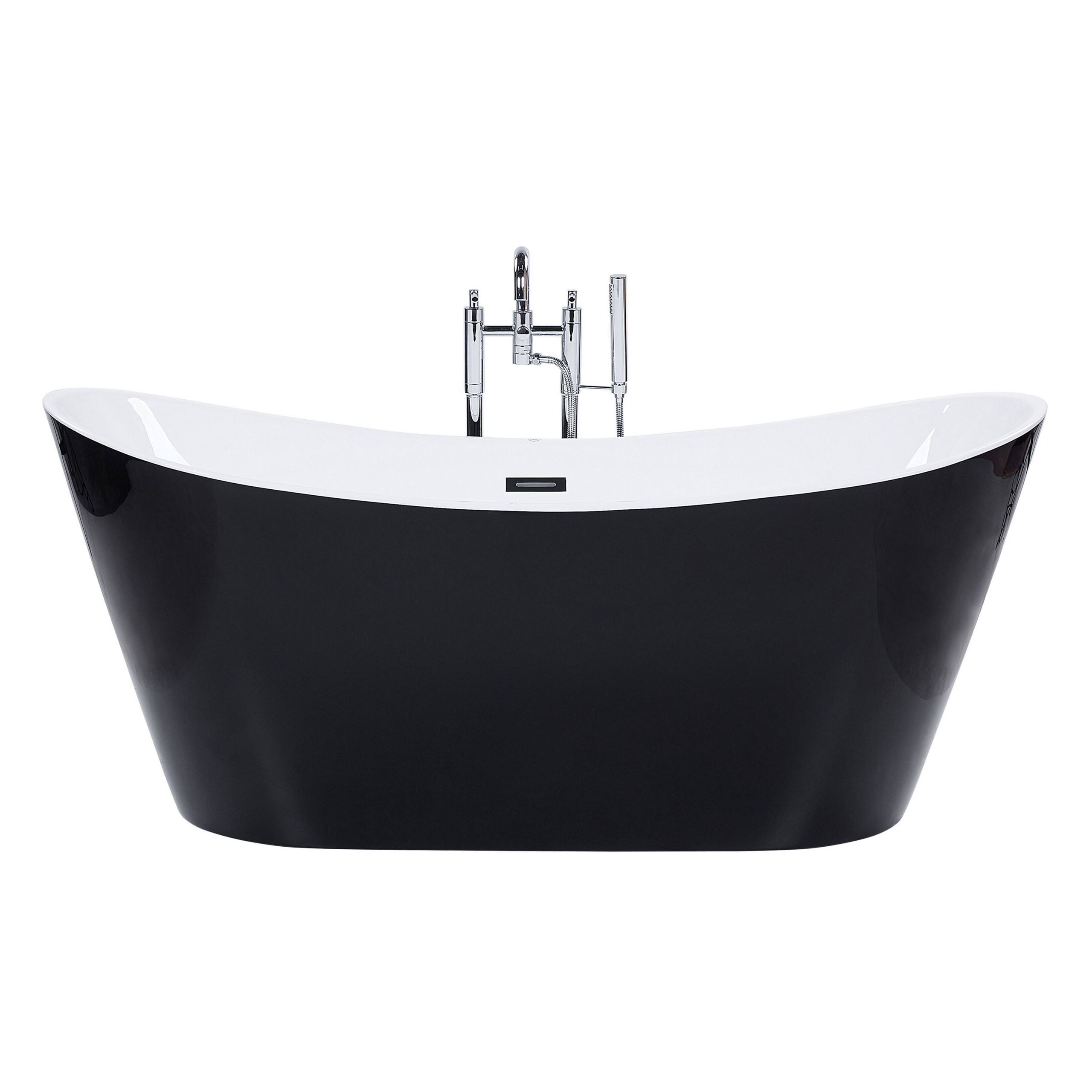Fristående badkar ANTIGUA 1500 x 750 mm Svart