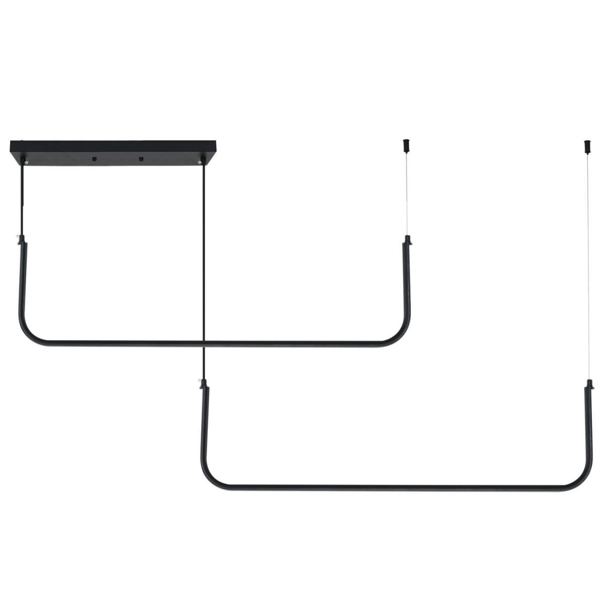 TOOLIGHT hängande taklampa APP980-CP LED Svart 40x90x11cm