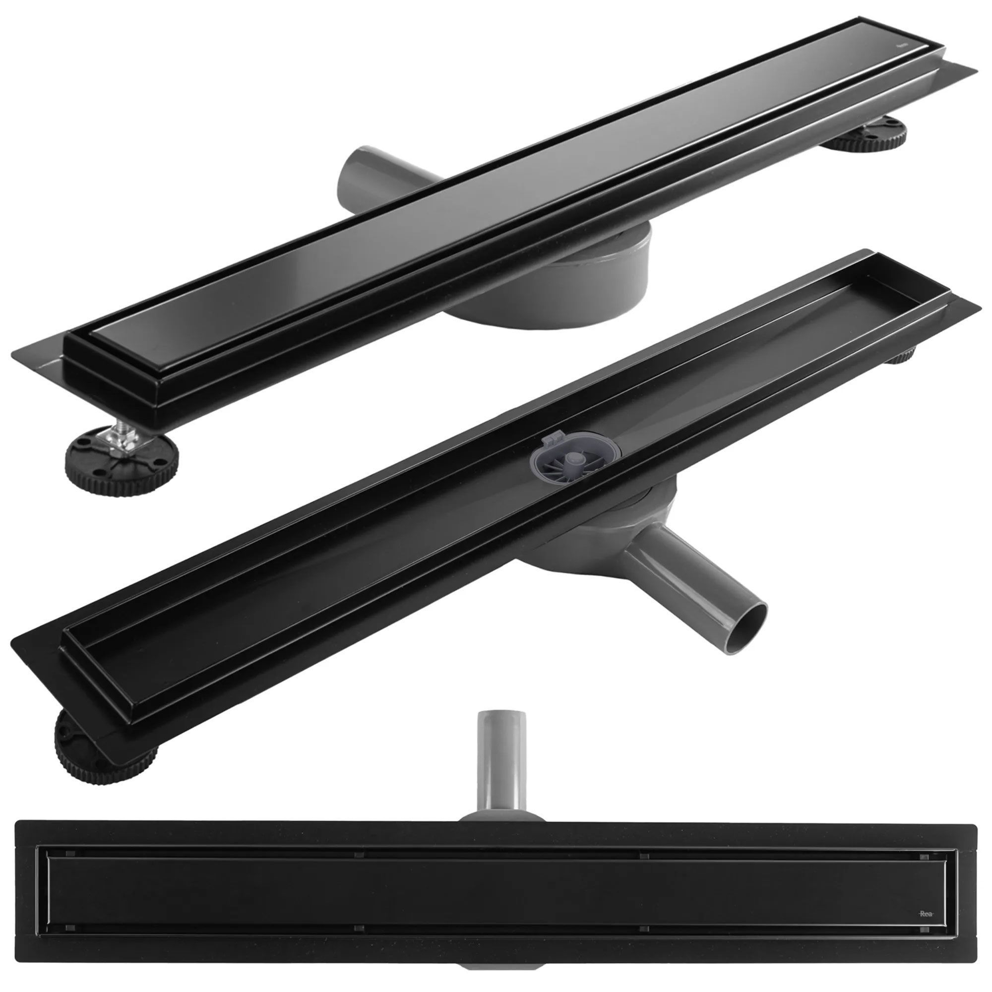 REA Linjeavlopp NEOX PRO 600 Svart, 64x11x6,5cm
