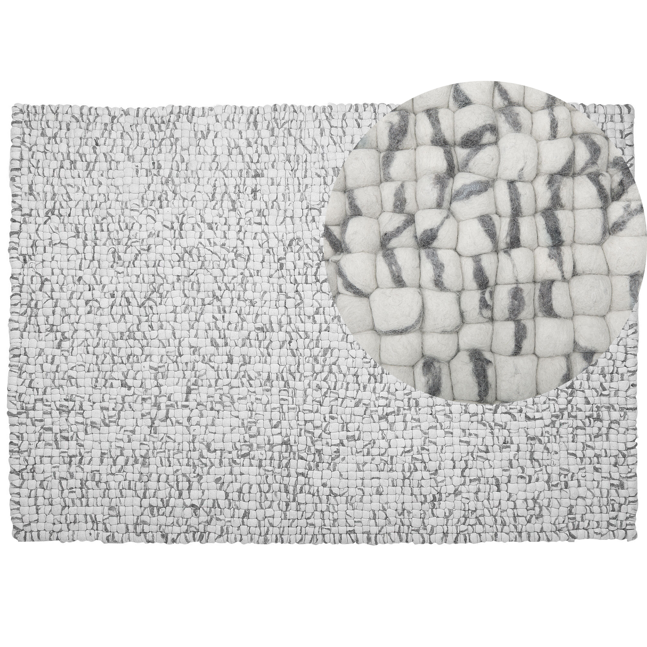 Matta AMDO Ljusgrå 160 x 230 cm
