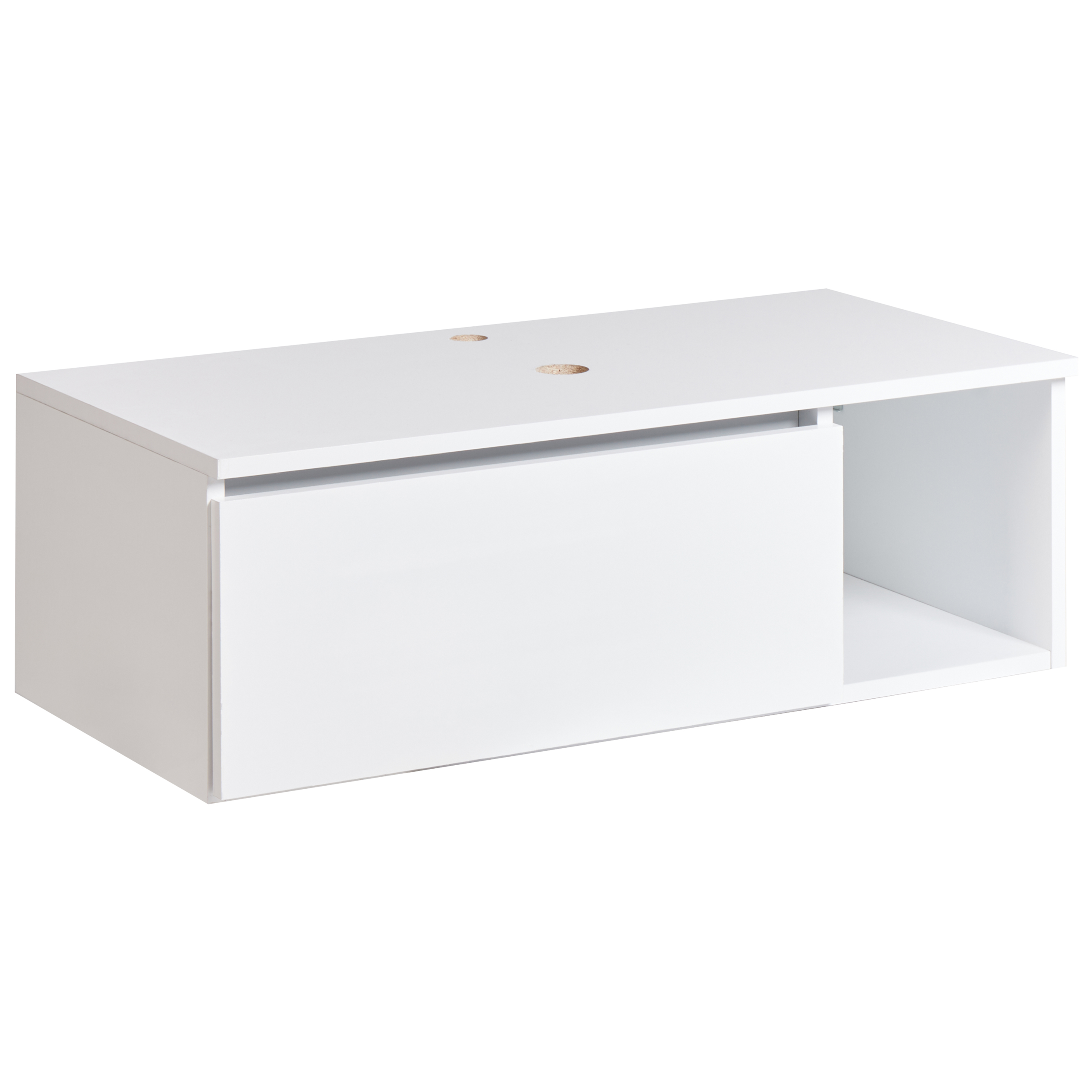 Väggmonterad kommod RUPANCO 80 cm Vit