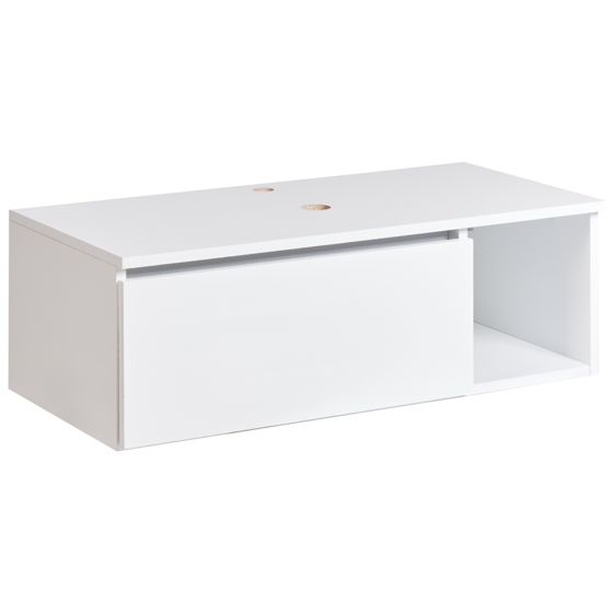 Väggmonterad kommod RUPANCO 80 cm Vit