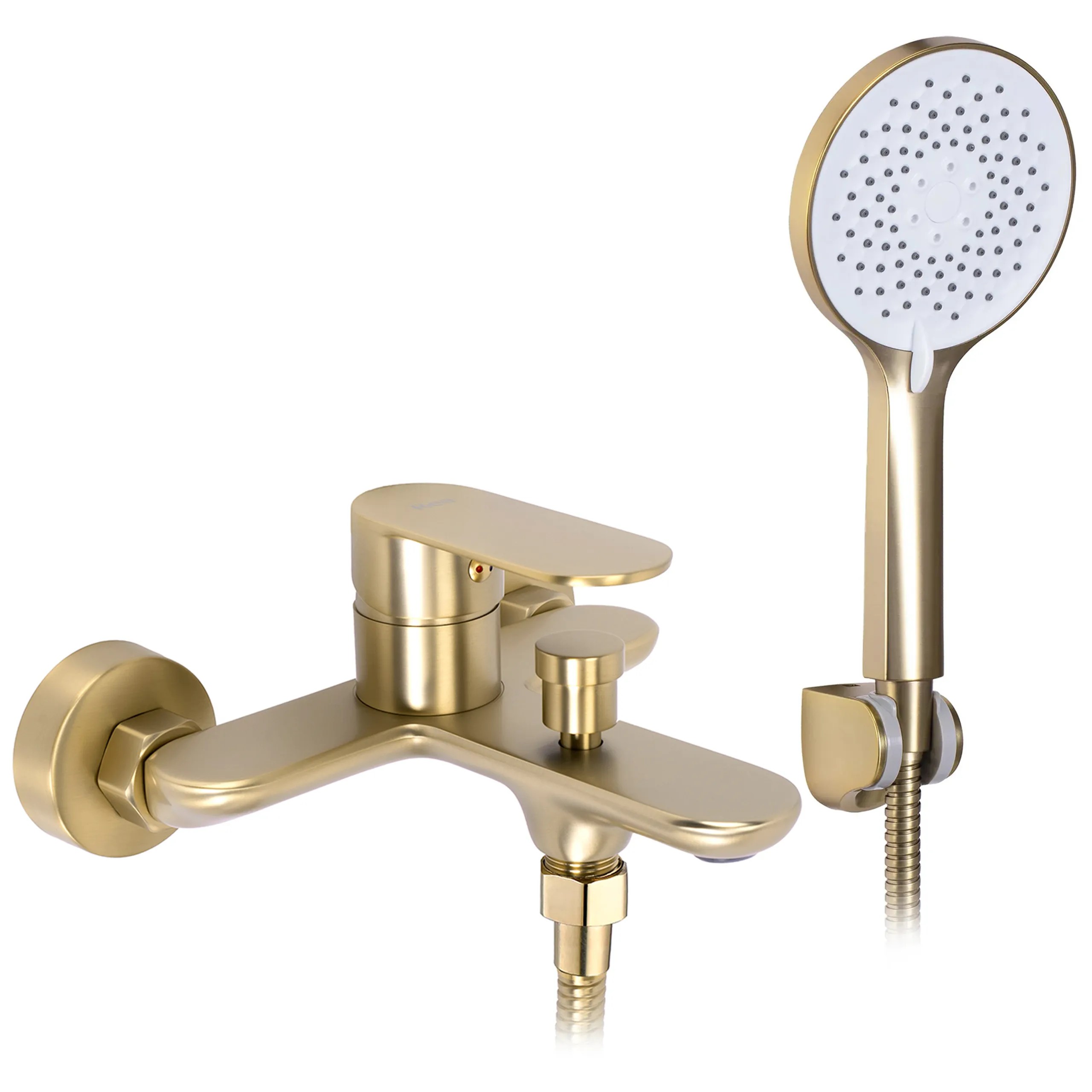 REA Badkarsblandare drop Borstat Guld, 19x15x10cm
