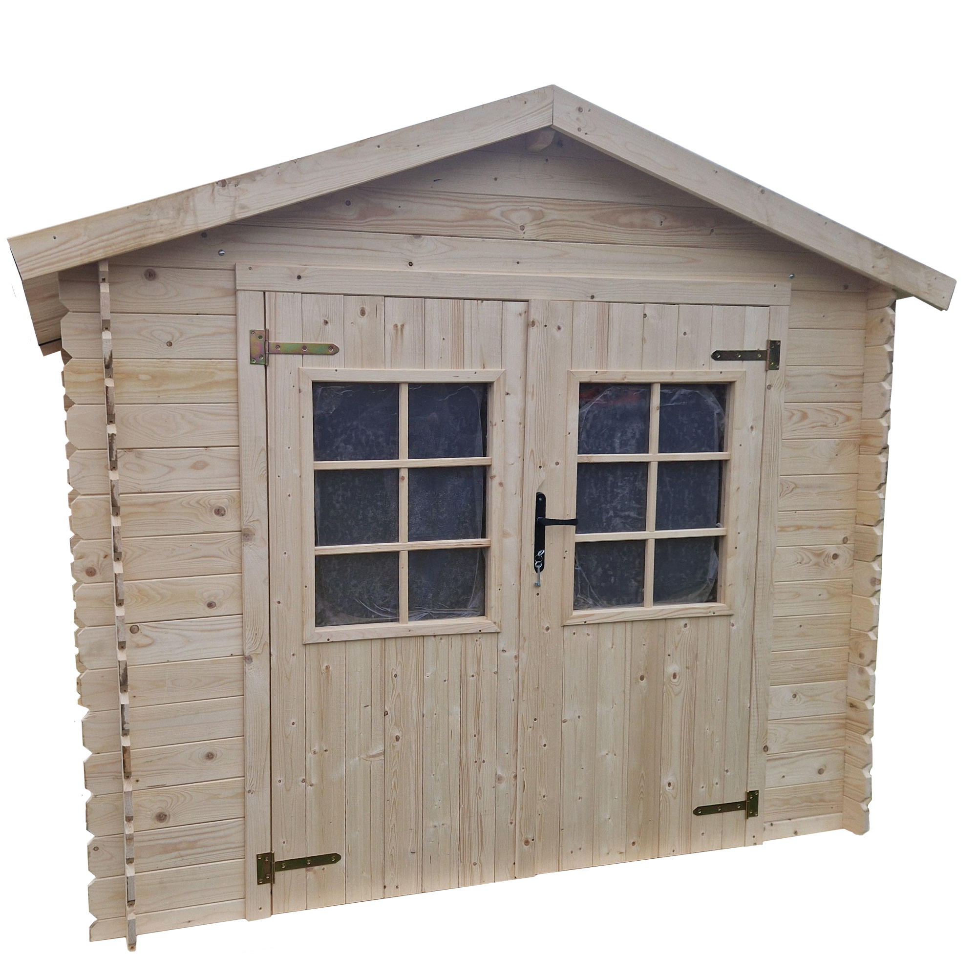 Redskapsskjul modell Møn, obehandlat, exkl. golv och takpapp HORTUS