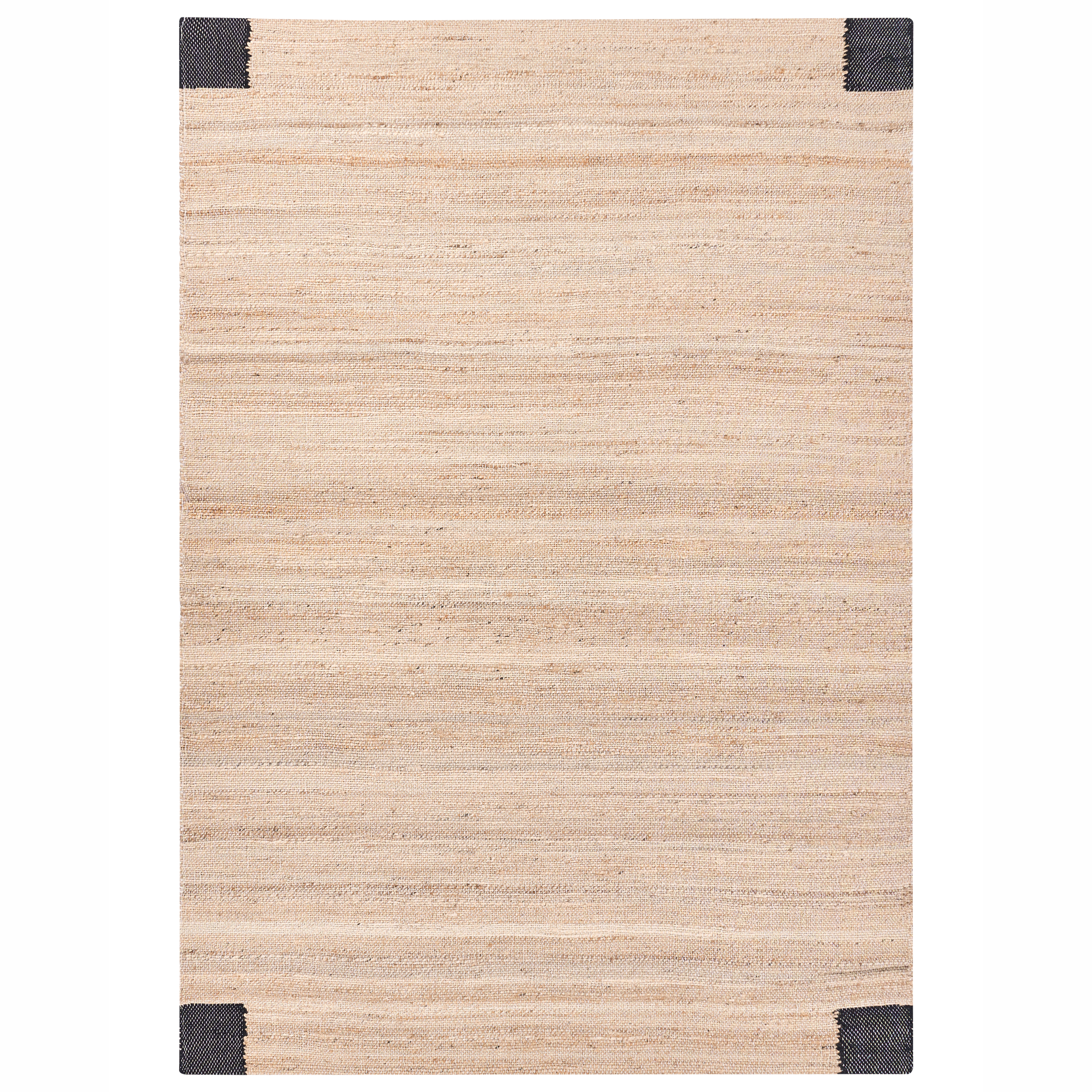 Matta AMRAVATI Svart/ Beige 160 x 230 cm Jute