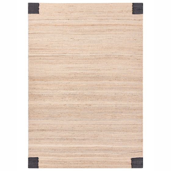 Matta AMRAVATI Svart/ Beige 160 x 230 cm Jute