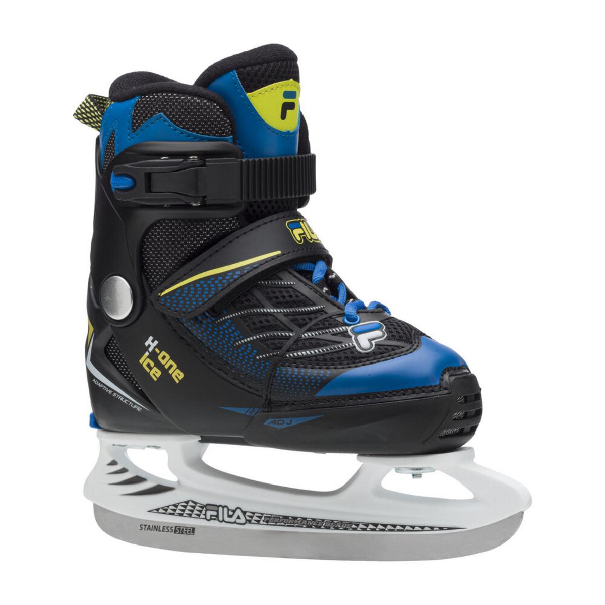 Fila X-One Ice blå/Lime storlek S ishockeyskridskor för barn
