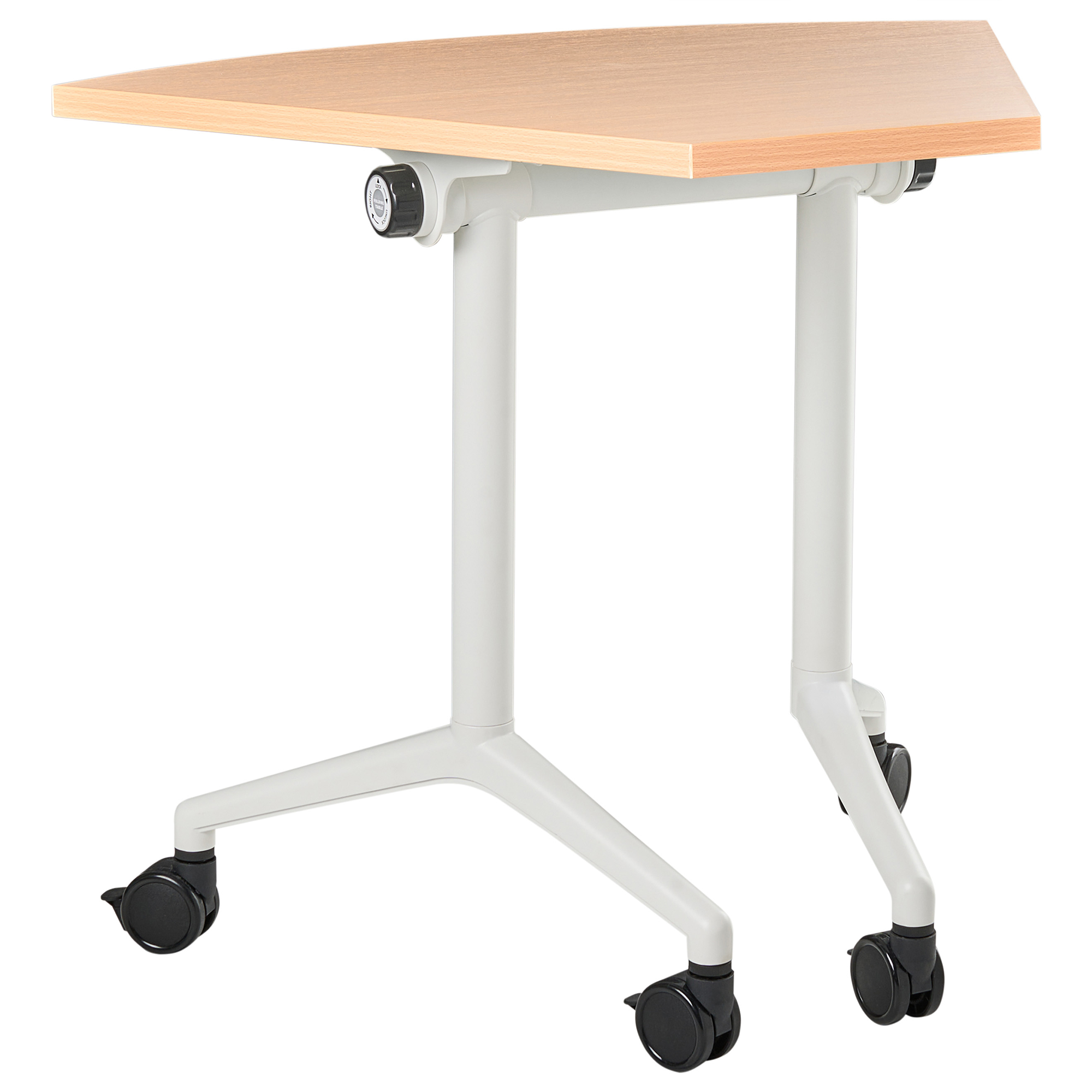 Hopfällbar hörnskrivbordsmodul CAVI 90 cm 64 cm Brun