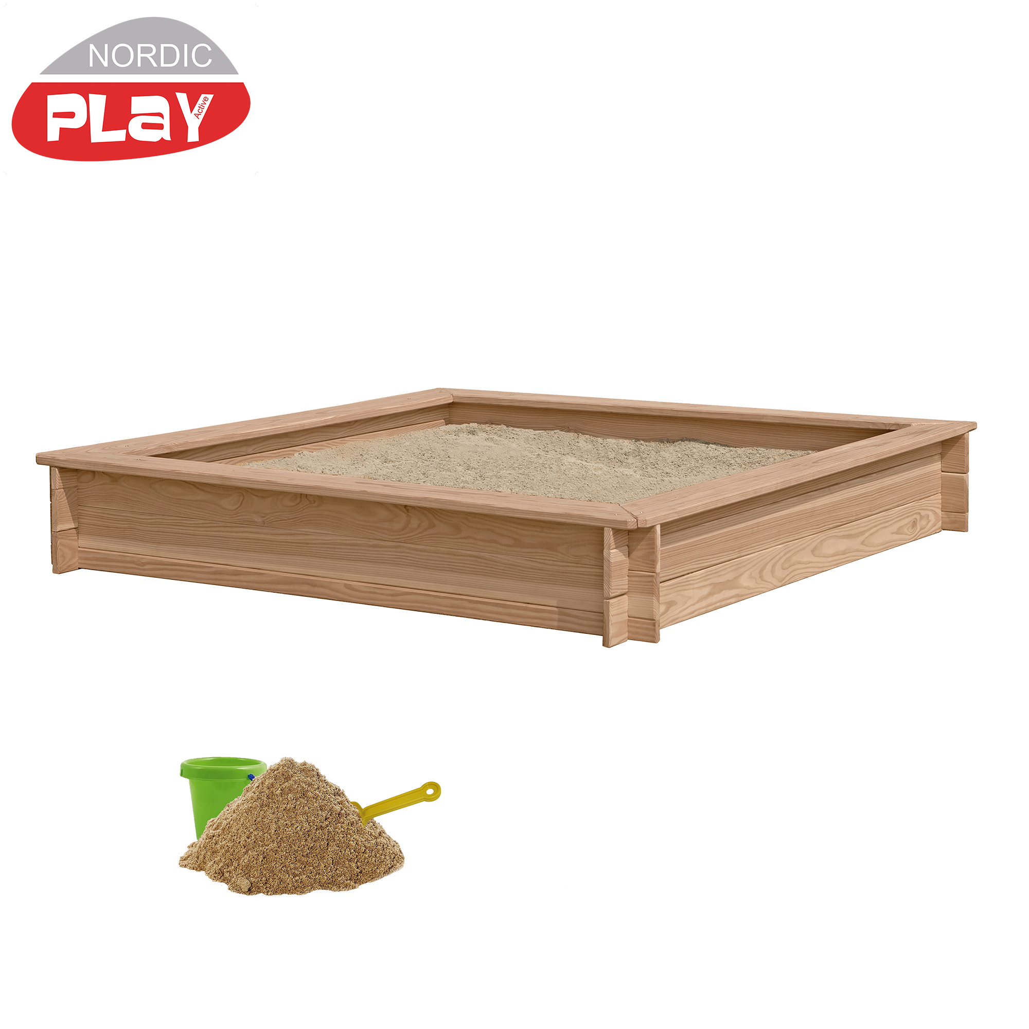 Sandlåda lärkträ 150 x 150 cm NORDIC PLAY
