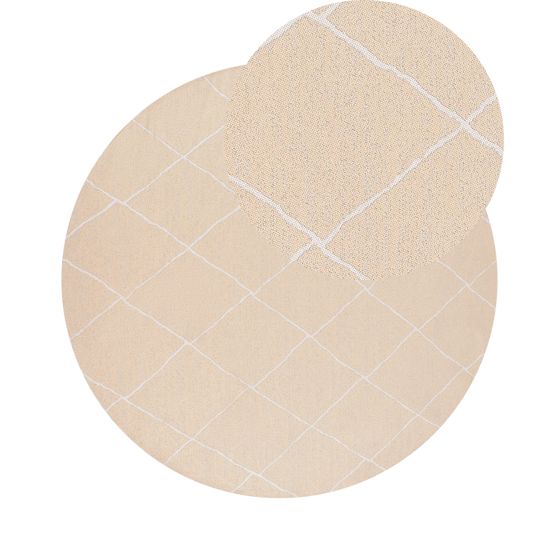 Utomhusmatta GWALIOR Beige ø 160 cm