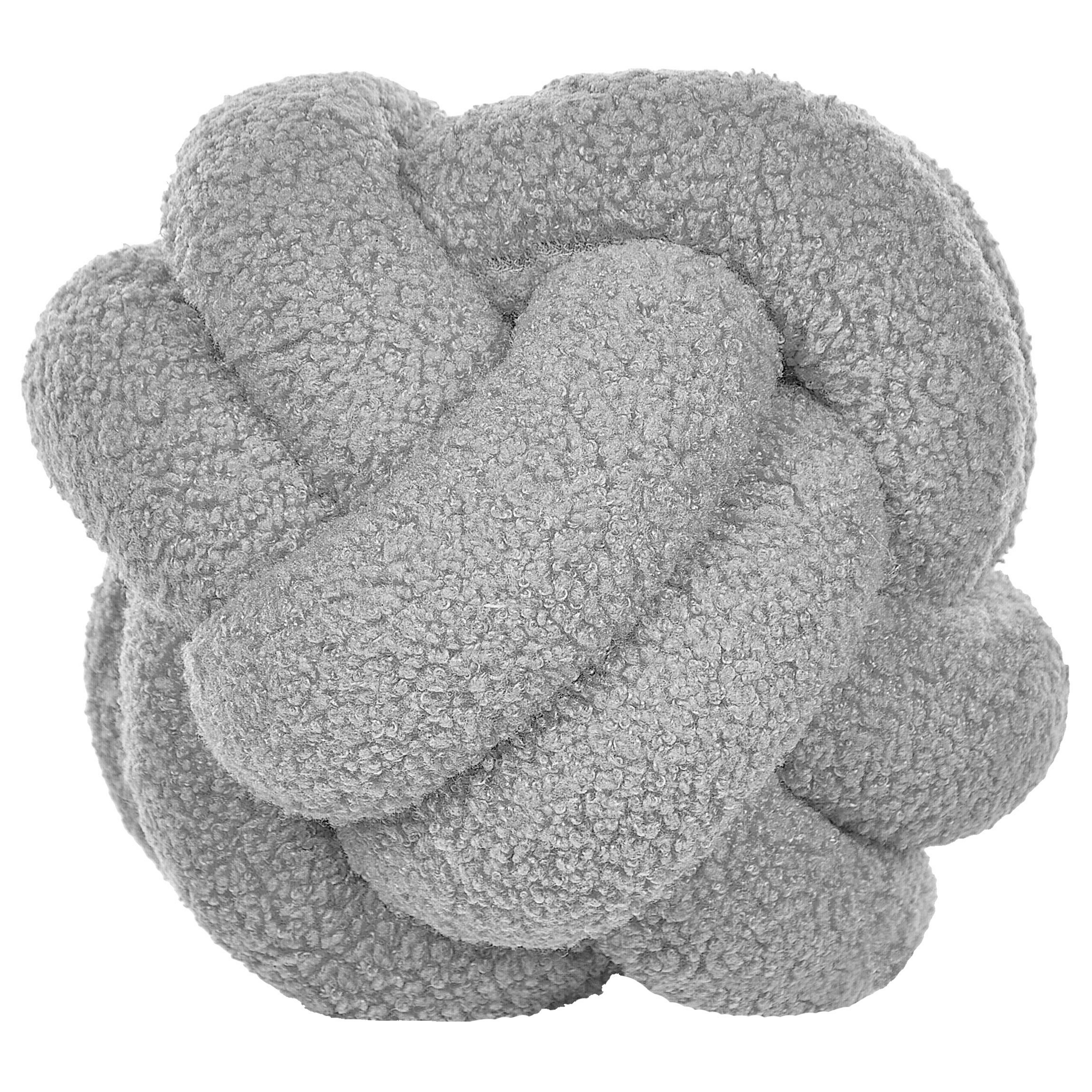 Prydnadskudde MALNI 19 x 19 cm Bouclé Grå Monokromt