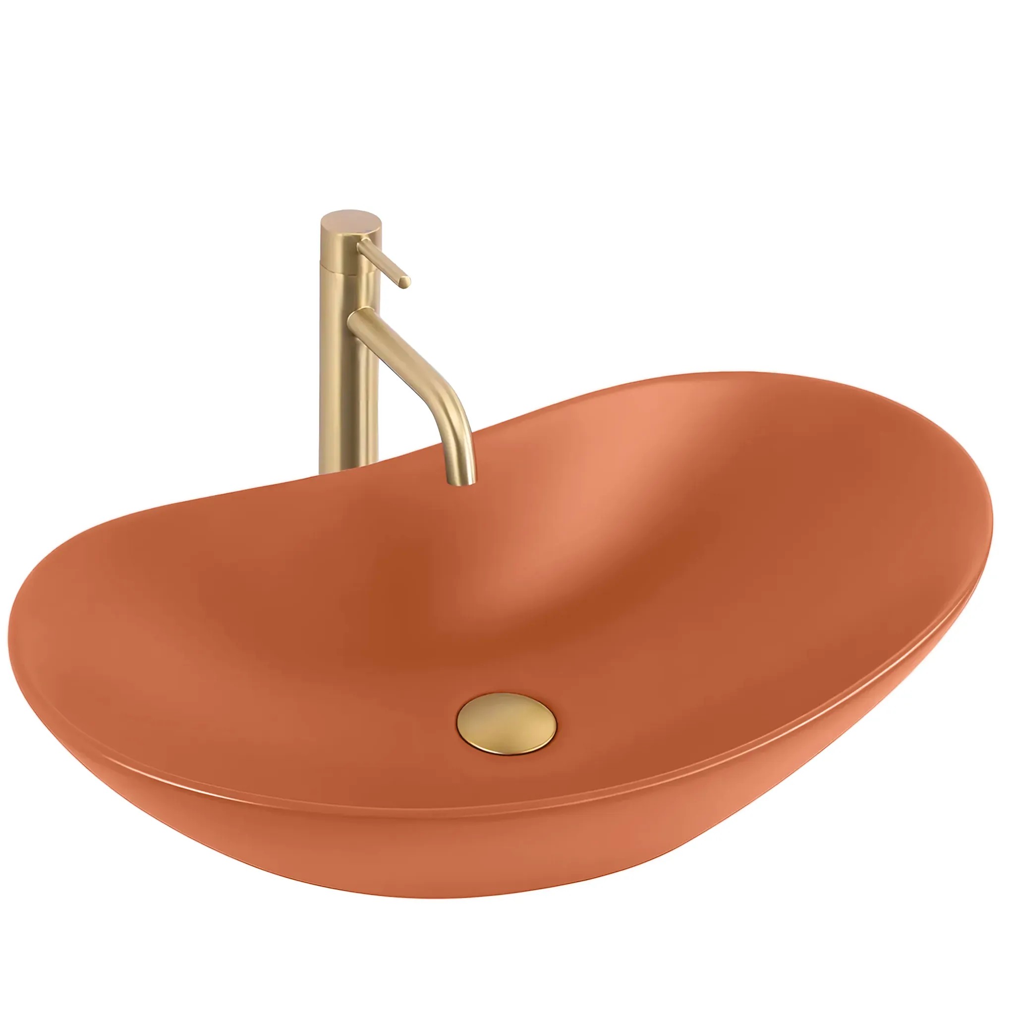 REA Bänkskål Royal Cinnamon Matt Orange, 61,5x35,5x15,5cm