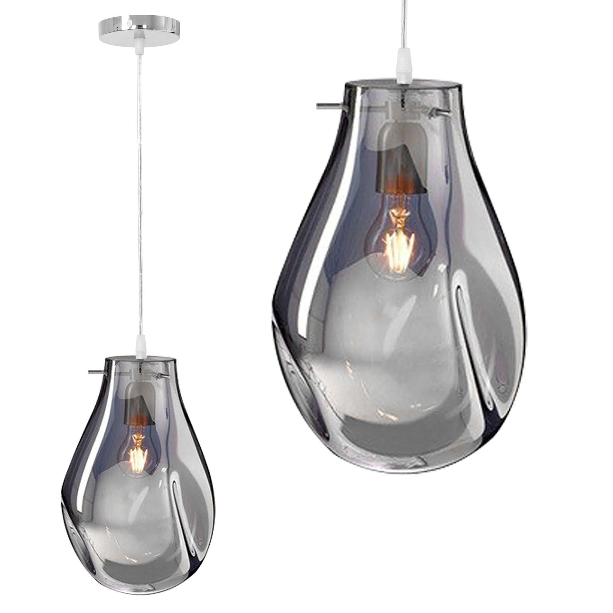 TOOLIGHT hängande taklampa APP329-1CP Grå 29x20,5x29cm