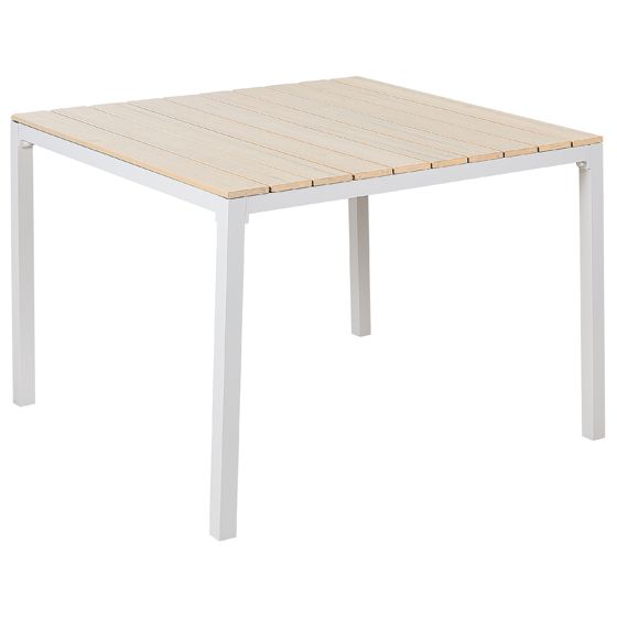 Trädgårdsmatbord PRATO 95 cm 95 cm Beige