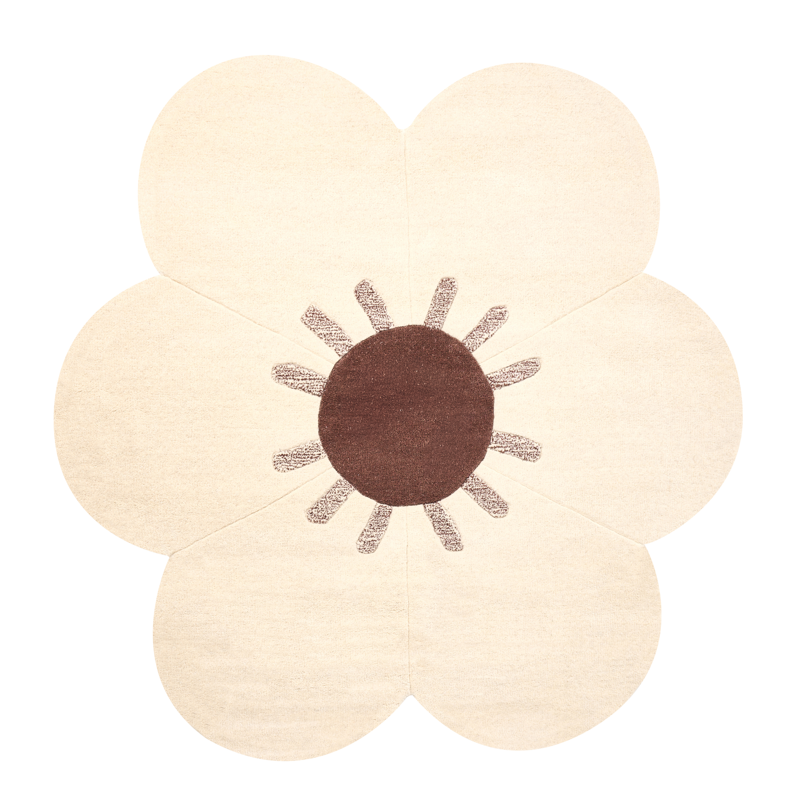 Matta MANALI Beige ø 140 cm Ull