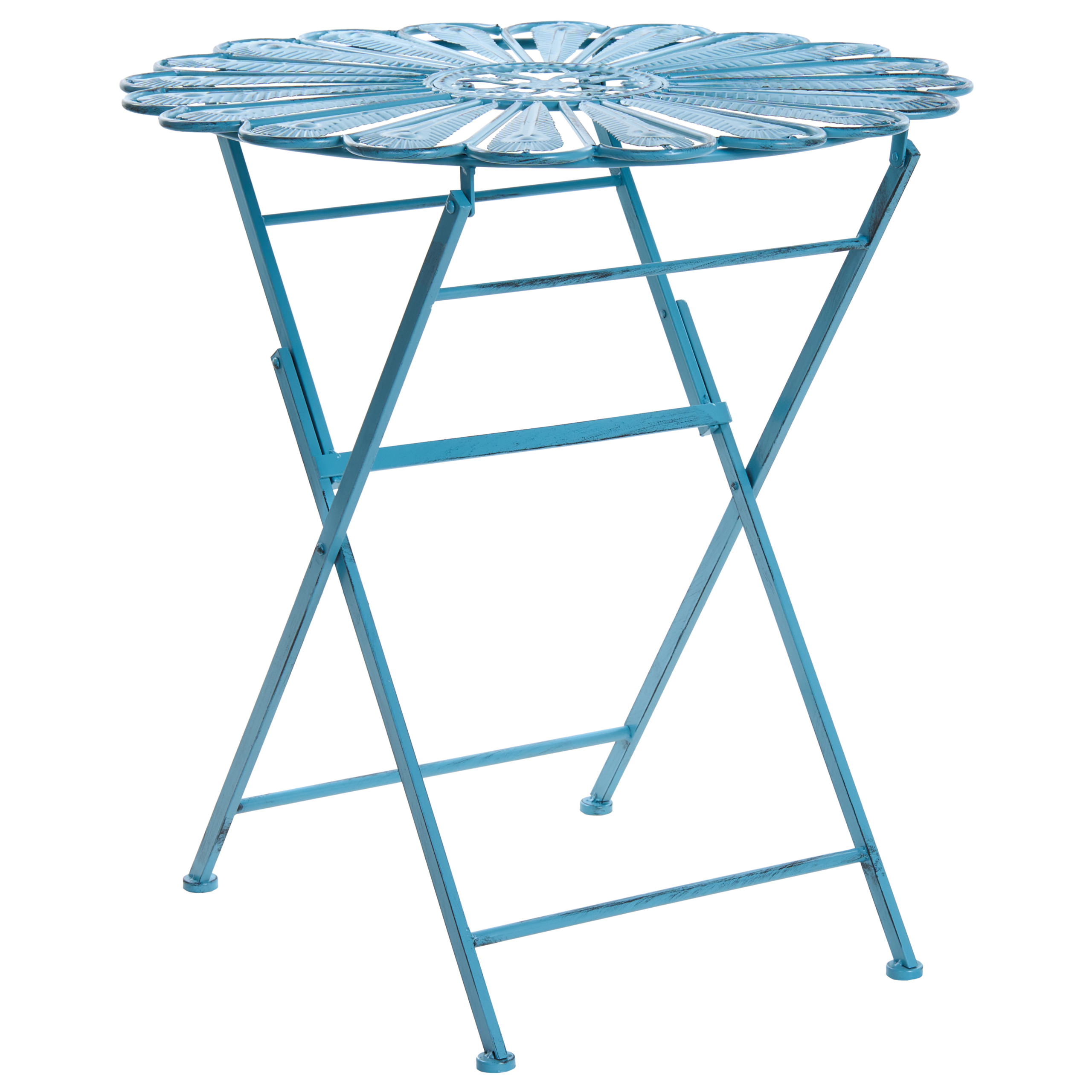Bistrobord PAVIA 71 cm 71 cm Metall Blå