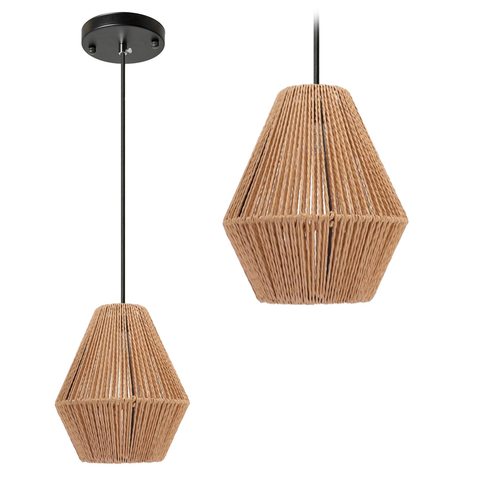 TOOLIGHT hängande taklampa APP1150-1W Brun 22,5x38x22,5cm