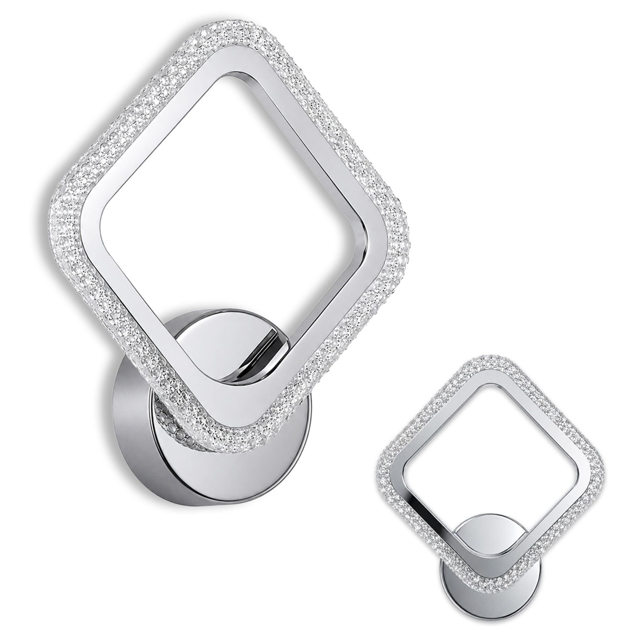 TOOLIGHT vägglampa LHJ125-W LED Krom 4,1x25,5x27,5cm