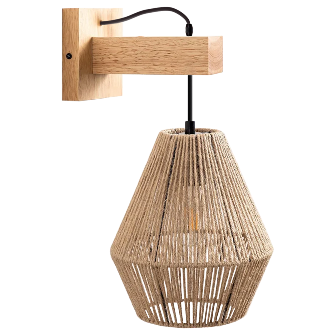TOOLIGHT vägglampa APP1149-1W Brun 20x15x20cm