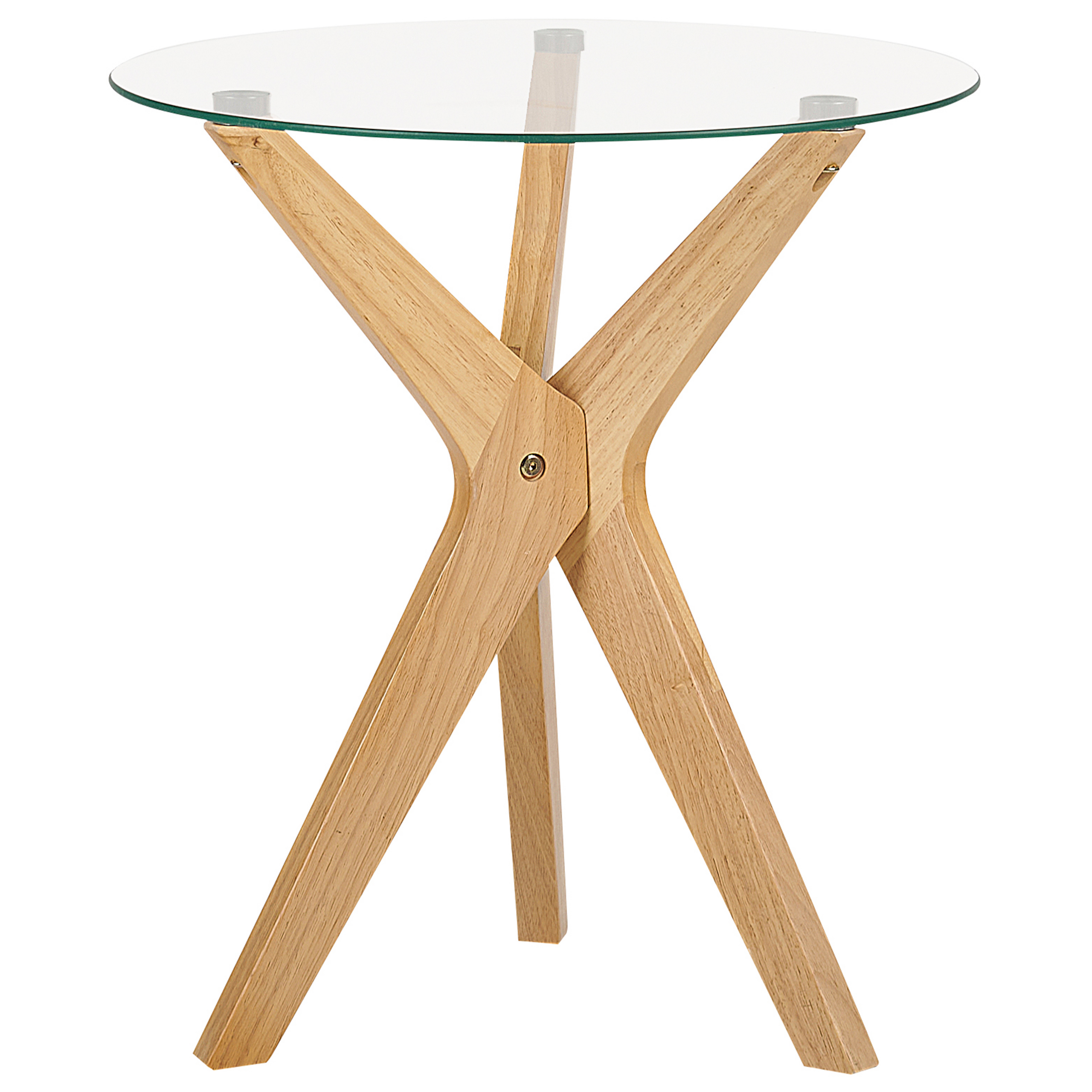 Sidobord VALLEY Härdat glas Ljusbrun