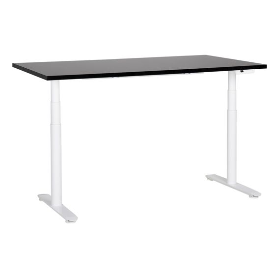 Elektriskt höj- och sänkbart skrivbord DESTINAS 160 cm 72 cm Svart/ Vit