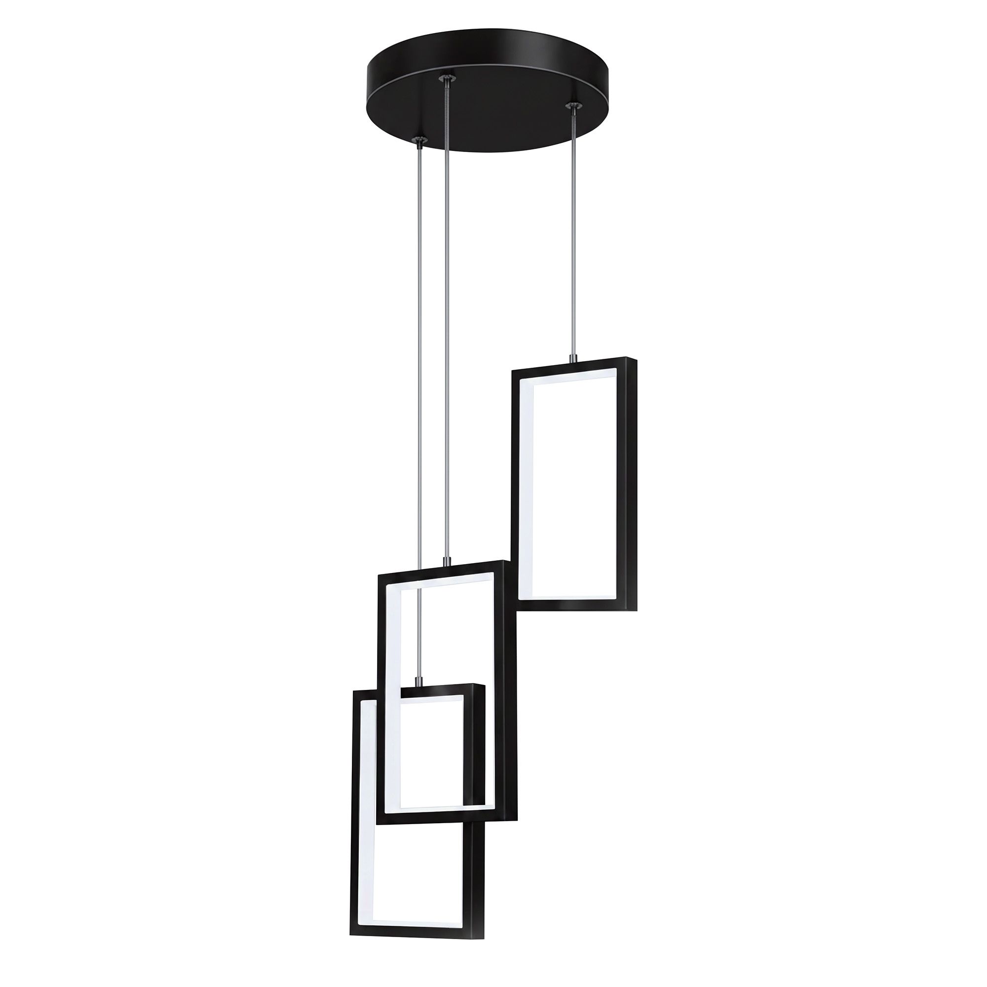 Toolight Hängande taklampa LHJ087-3CP LED Svartvit 20x20x20cm