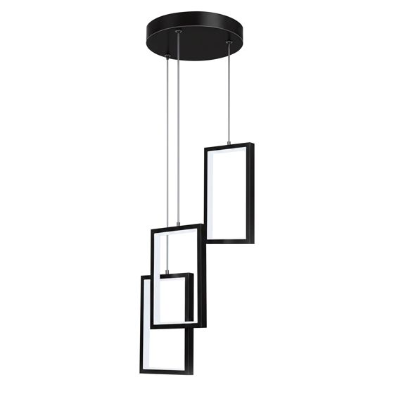 Toolight Hängande taklampa LHJ087-3CP LED Svartvit 20x20x20cm
