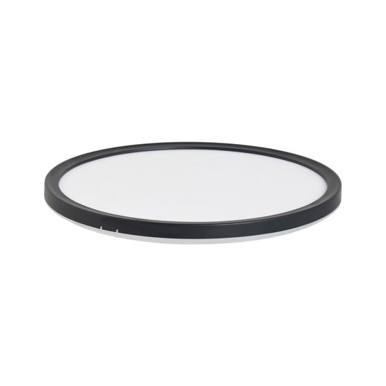 LED-taklampa VELORA med fjärrkontroll med dimmer Svart