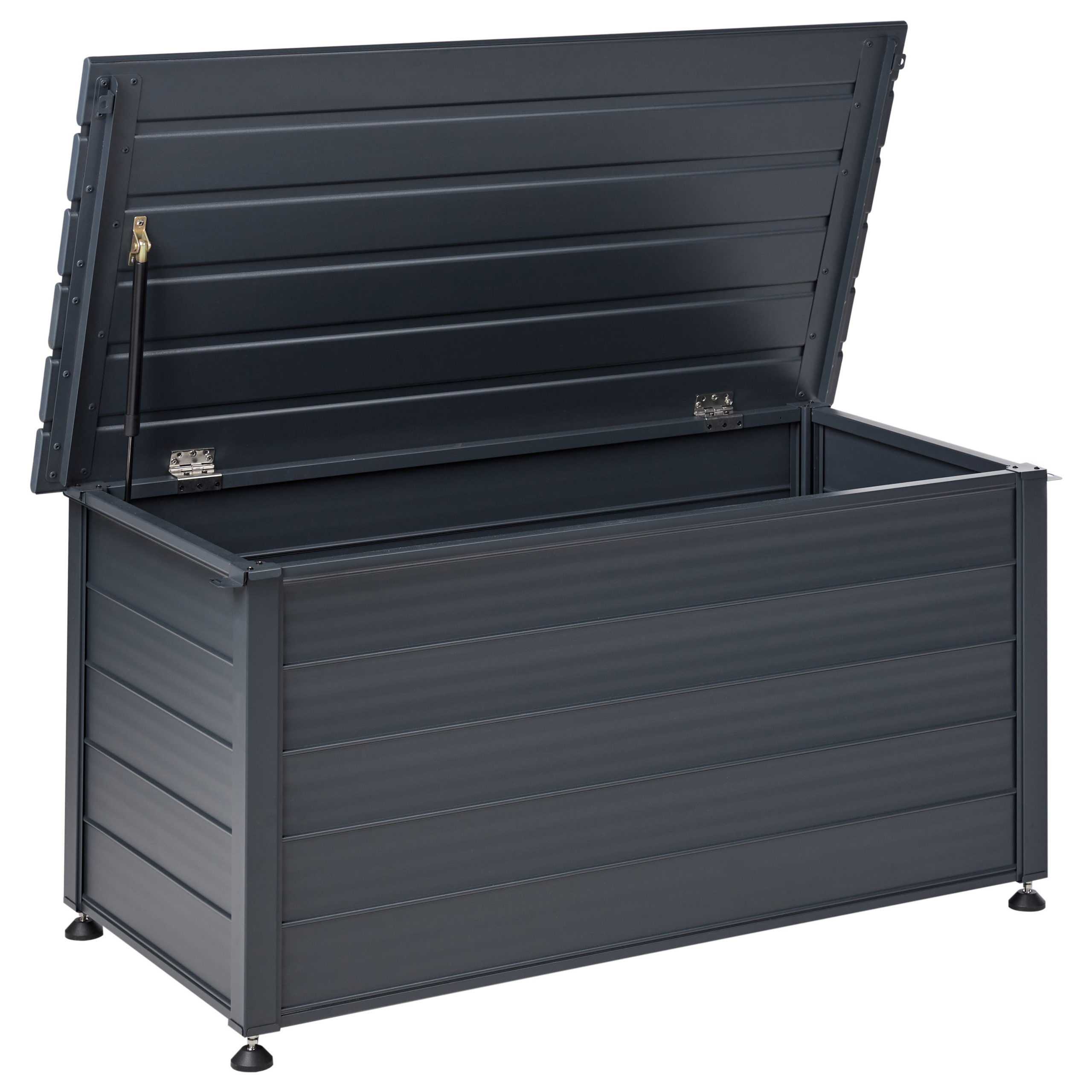 Förvaringslåda CAMPALTO 123 cm 60 cm Metall Mörkgrå