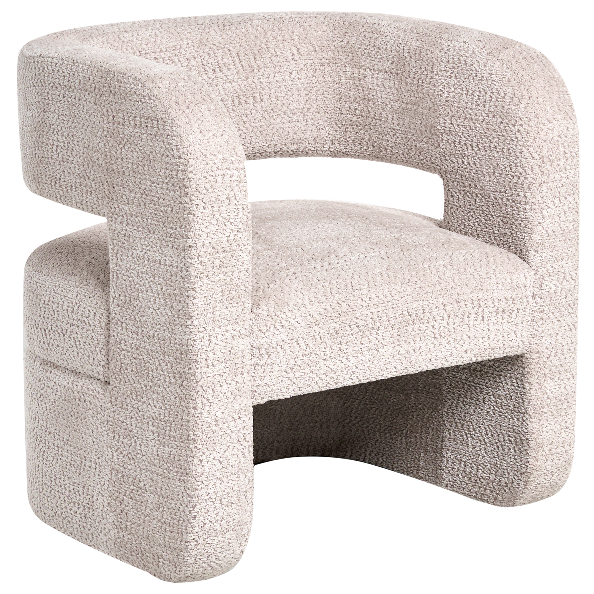 Fåtölj VIDSEL Chenille Beige