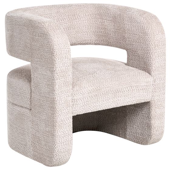 Fåtölj VIDSEL Chenille Beige