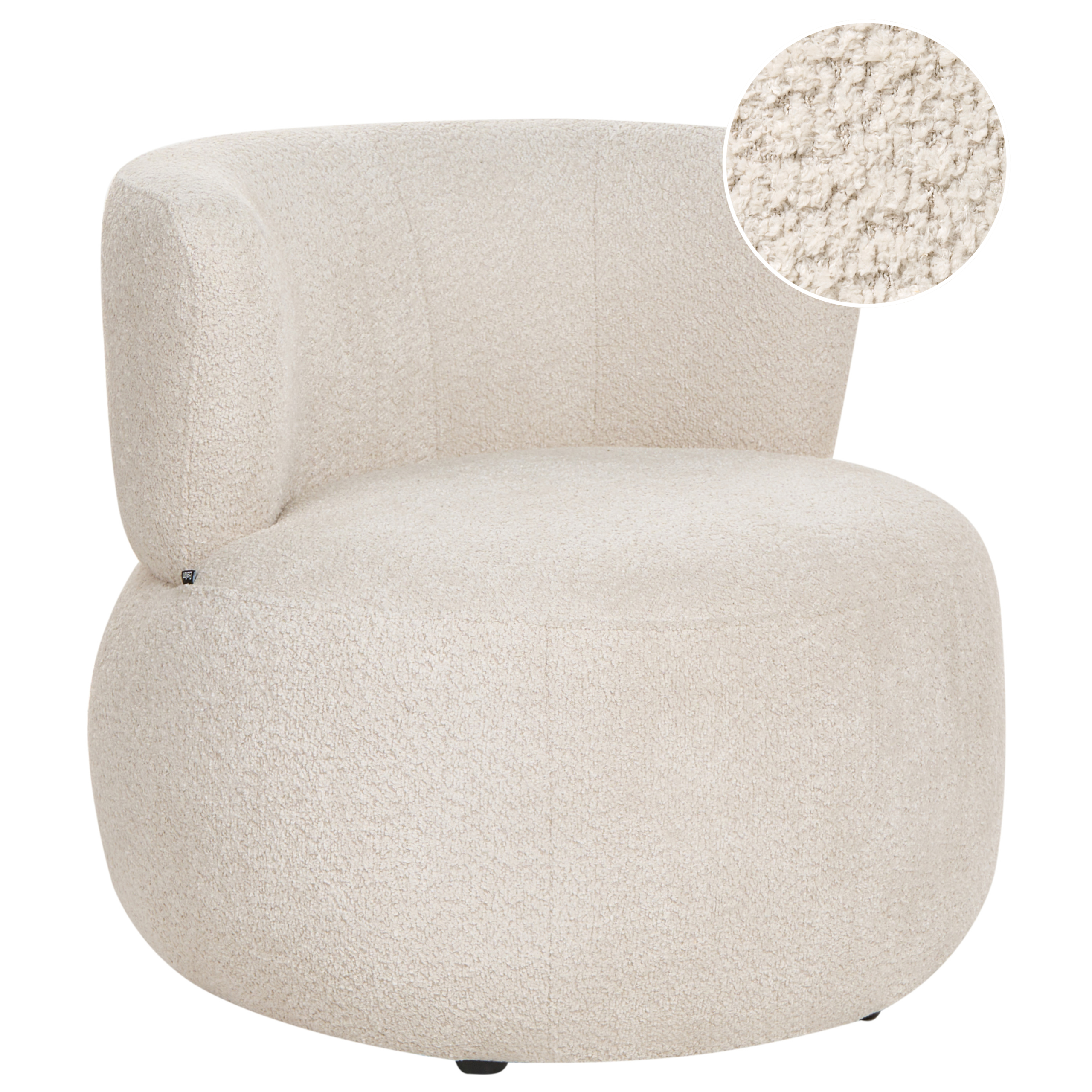 Fåtölj VOLDA Chenille Ljusbeige