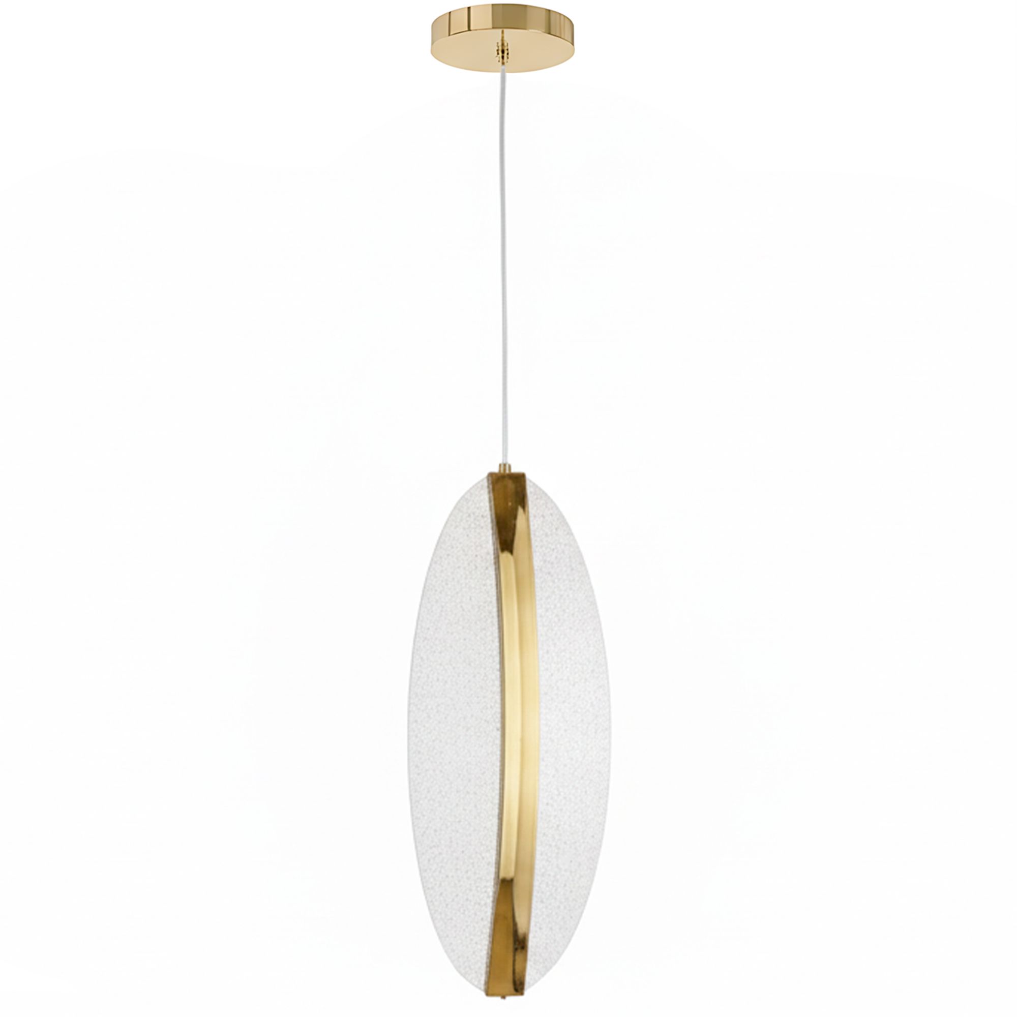 Toolight Hängande taklampa G131-CP LED Guld 30x11x105cm