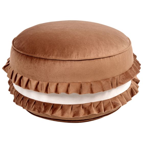 Barnpuff MAROT Sammet Brun