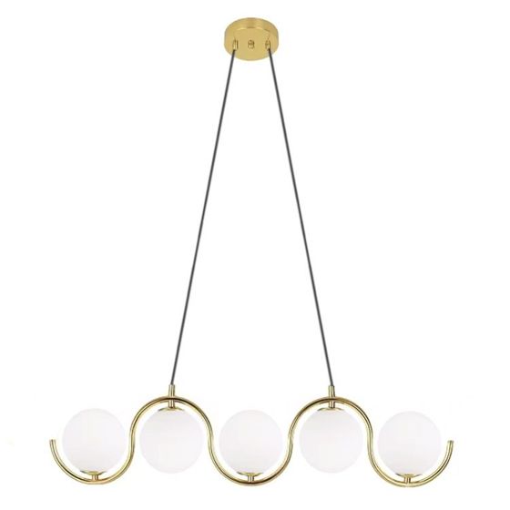 TOOLIGHT hängande taklampa APP1440-5CP Guld 77x12x16cm