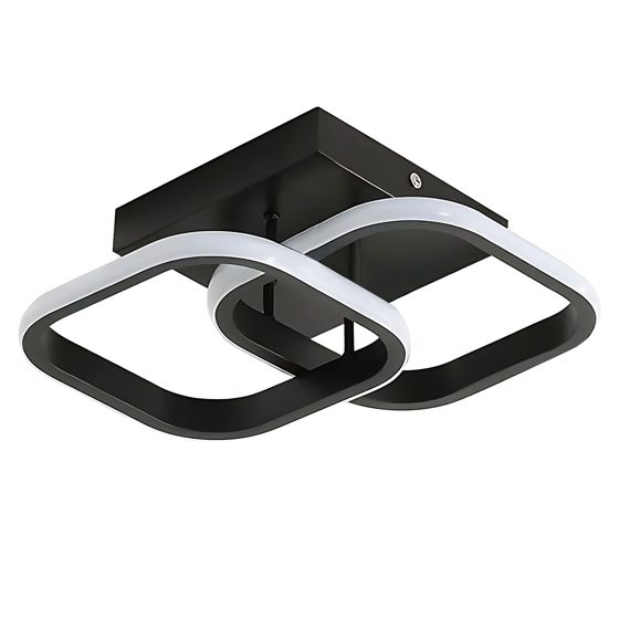TOOLIGHT taklampa LHJ074-C Svart 23x8x23cm
