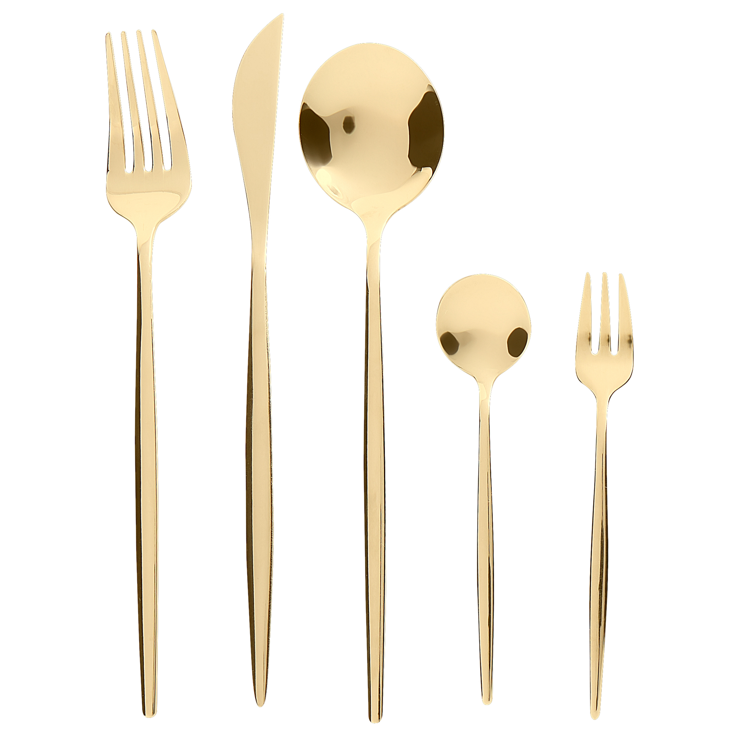 Bestickset 30-pack RIGATONI Guld