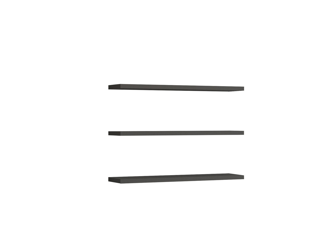 Norda Design Modern vägghyllsset (3 delar), 60 x 1,8 x 14,5 cm | 100 % melaminbelagd | Stilfull förvaringslösning