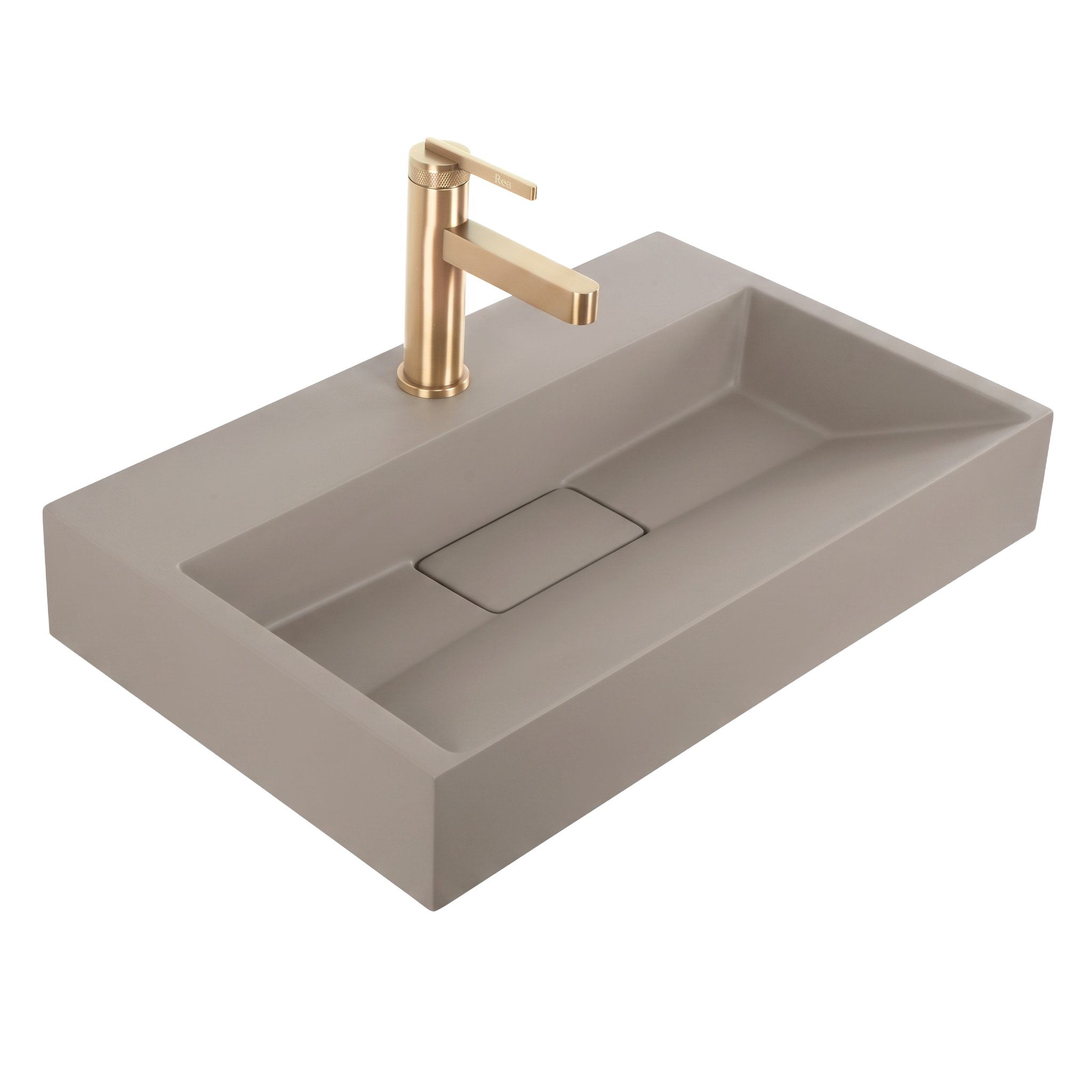 REA komposit-tvättställ GOYA beige, 50x37x14cm