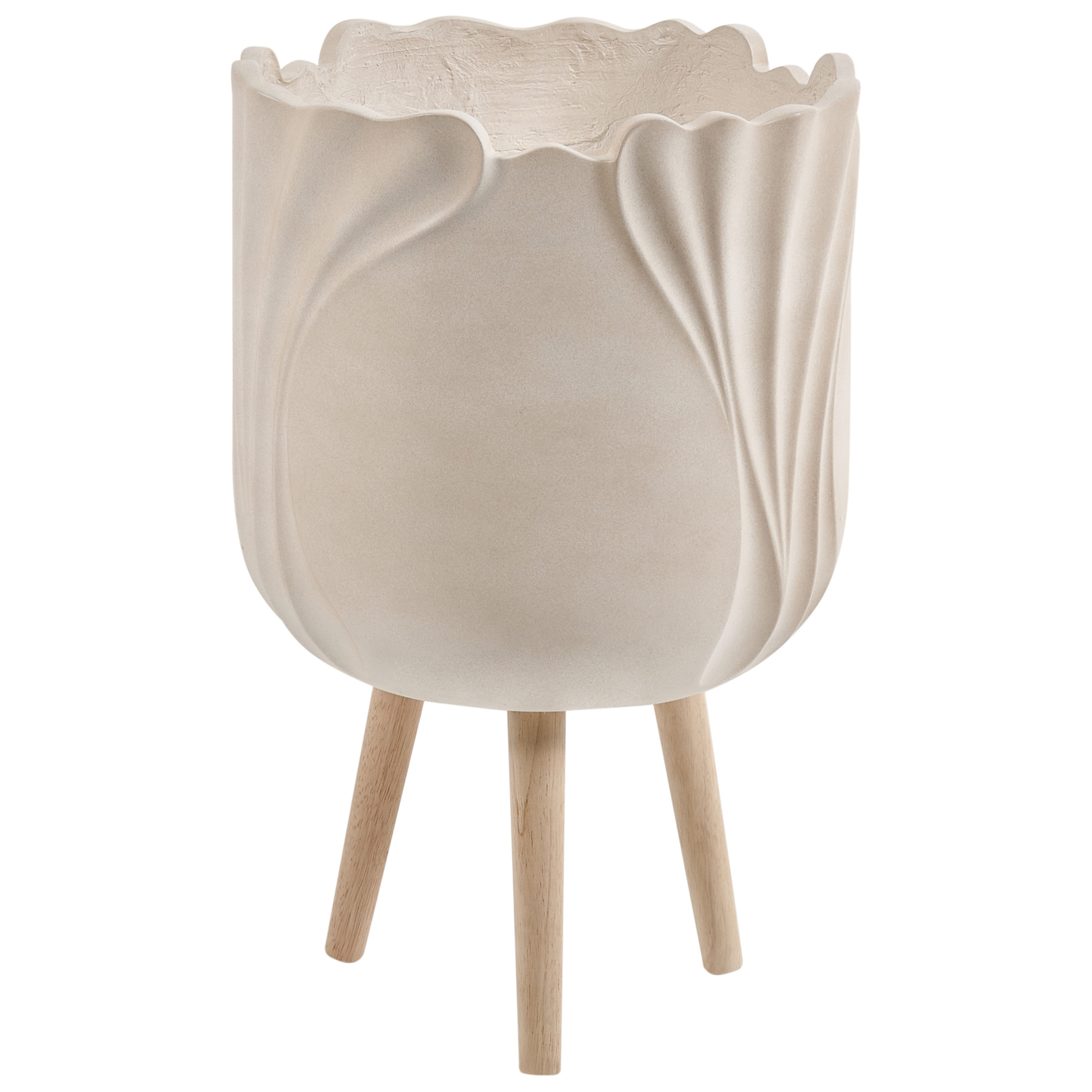 Upphöjd växtkruka ARPONE 36 cm Ljusbeige
