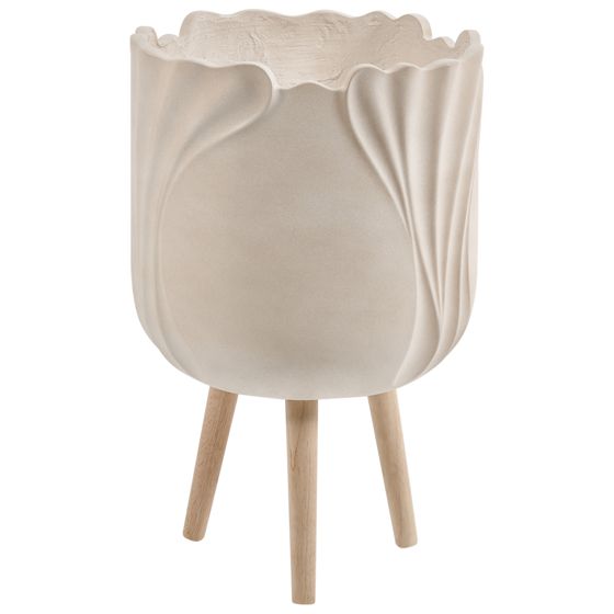 Upphöjd växtkruka ARPONE 36 cm Ljusbeige