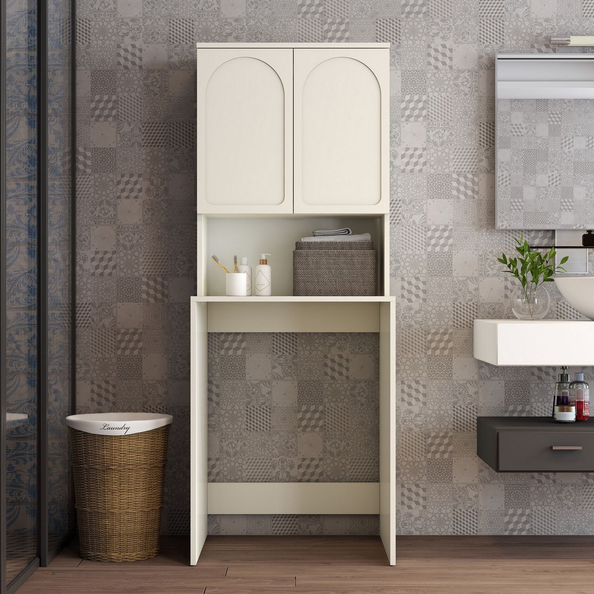 Norda Design Tvättmaskinsskåp Lyon 60 60 x 70 x 183 cm