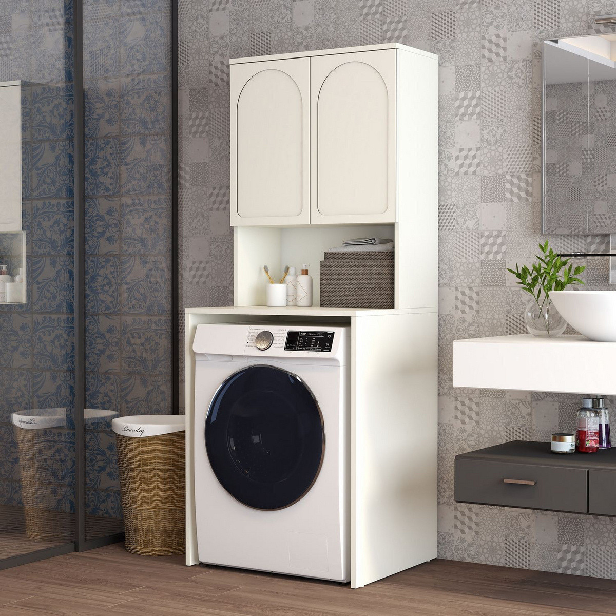Norda Design Tvättmaskinsskåp Lyon 60 60 x 70 x 183 cm