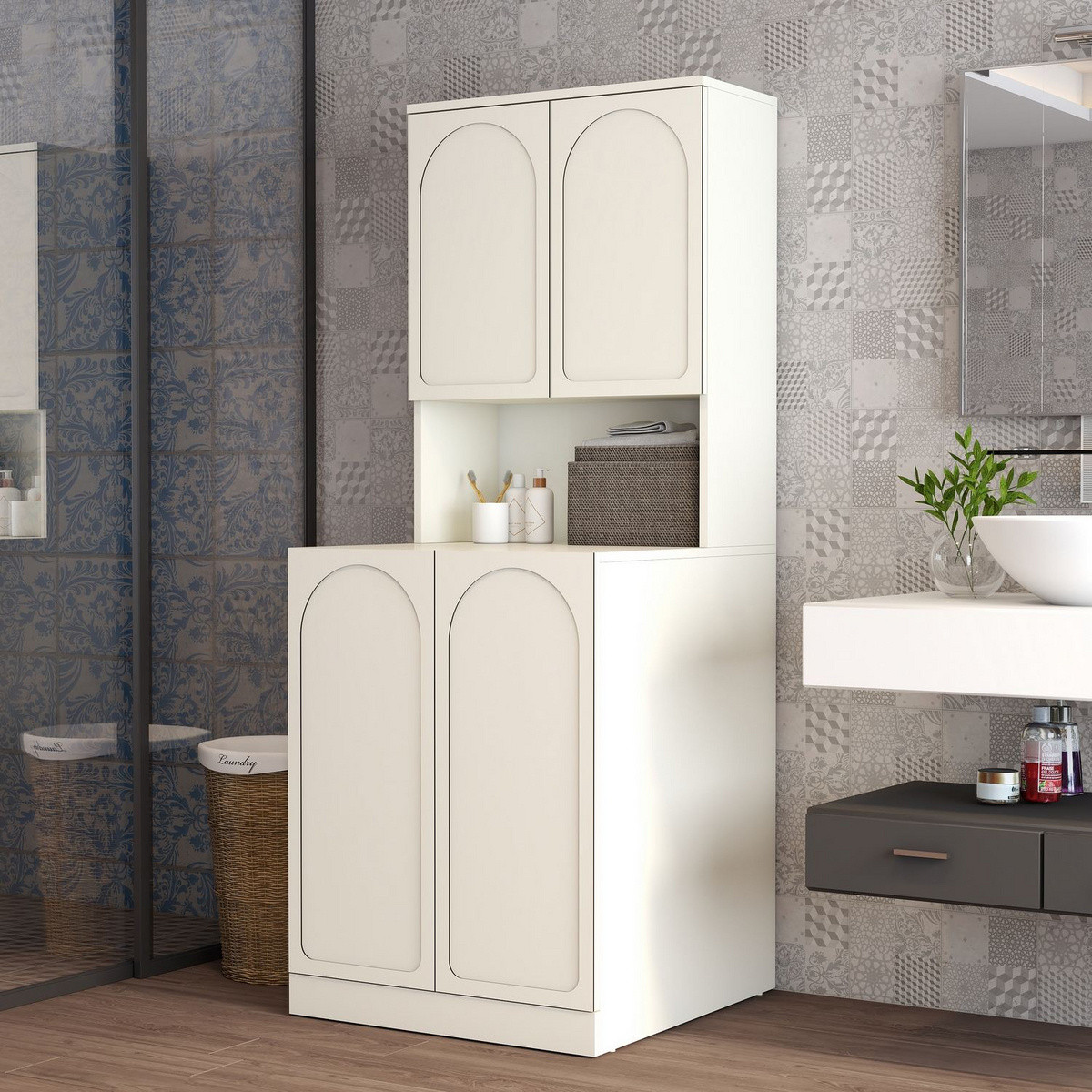 Norda Design Tvättmaskinsskåp Lyon 73 73 x 70 x 92 cm