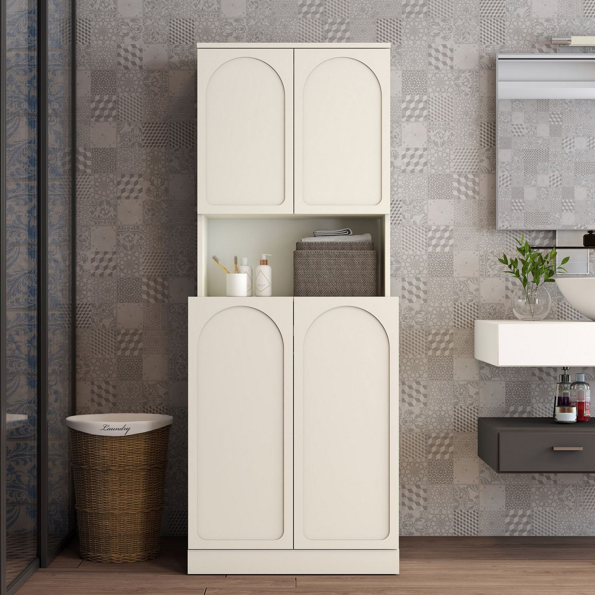 Norda Design Tvättmaskinsskåp Lyon 73 73 x 70 x 92 cm