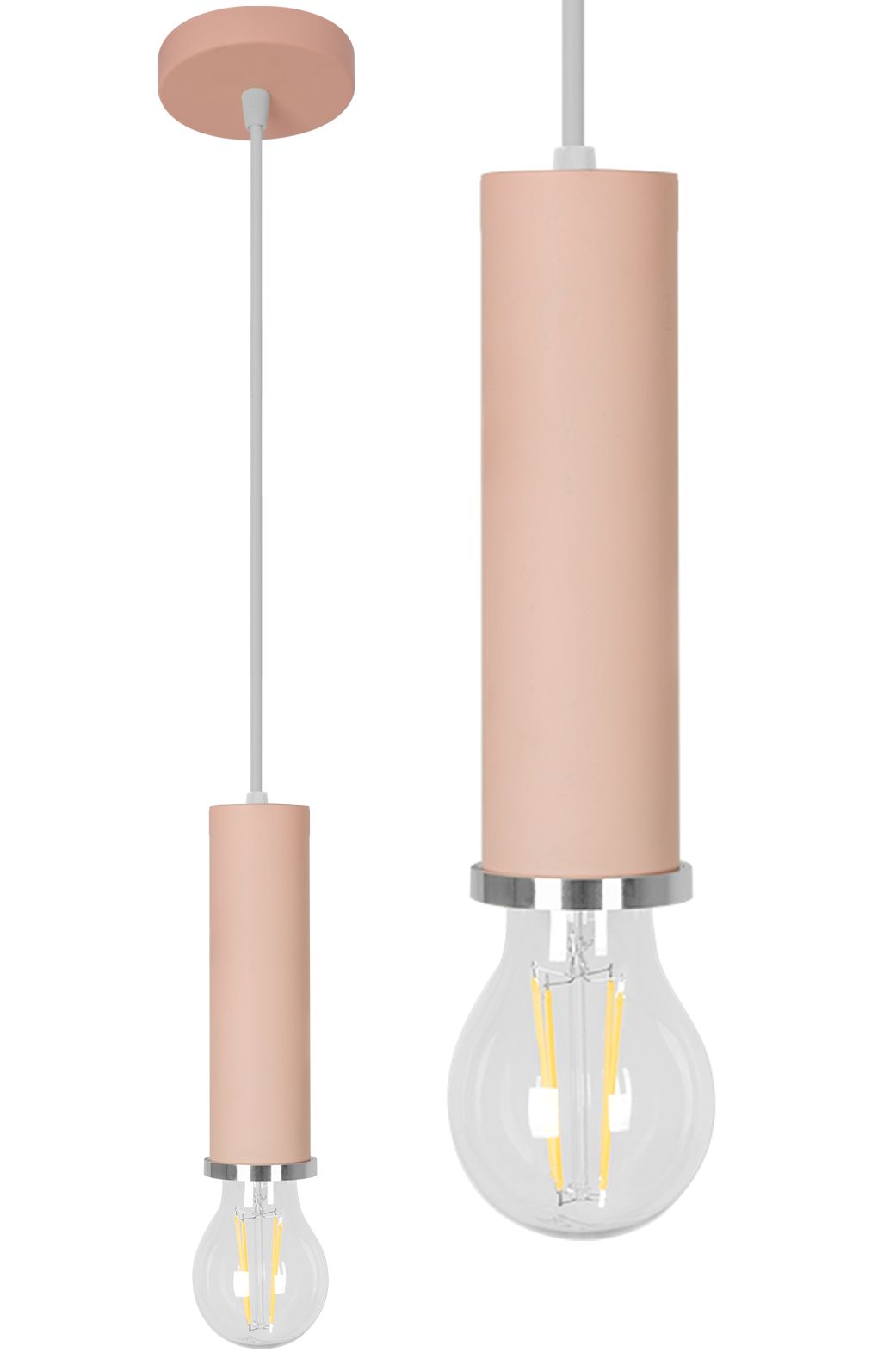 TOOLIGHT hängande taklampa APP110-1CP A OSTI Roséguld 16x10x16cm