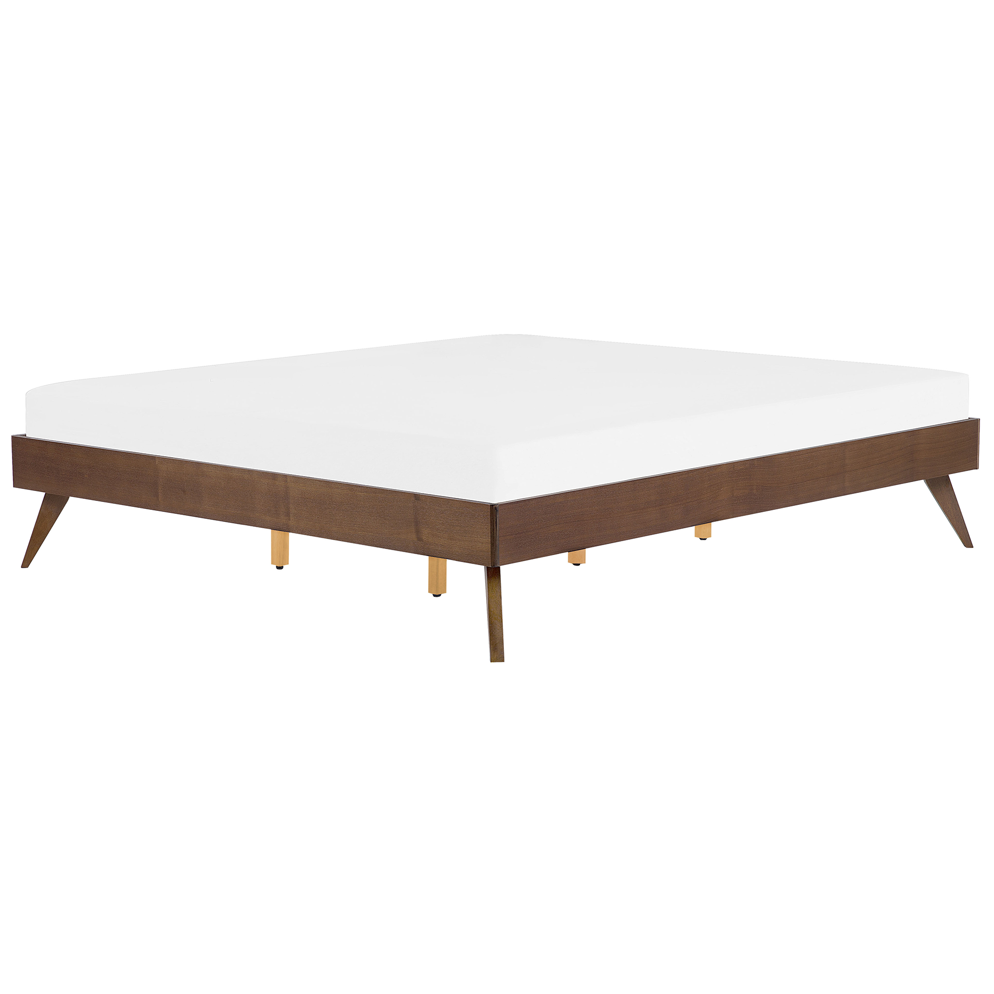 Säng utan huvudgavel BERRIC 180 x 200 cm Mörk askfanér