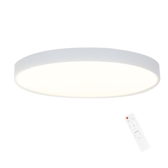 NETTLIFE Svart, dimbar, LED-panel, 30W, IP44 rund, 28 x 2,5 cm, vardagsrum Taklampa, dimbar Med fjärrkontroll