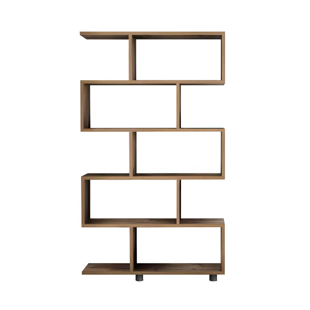 Norda Design Modern bokhylla, 90x156x20 cm, 100 % melaminbelagd, 18 mm tjock, väggmonterbar, stilren design