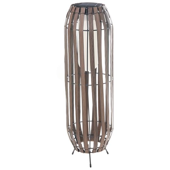 Solcellsdriven lykta MUZIZI 69 cm Mörkbrun